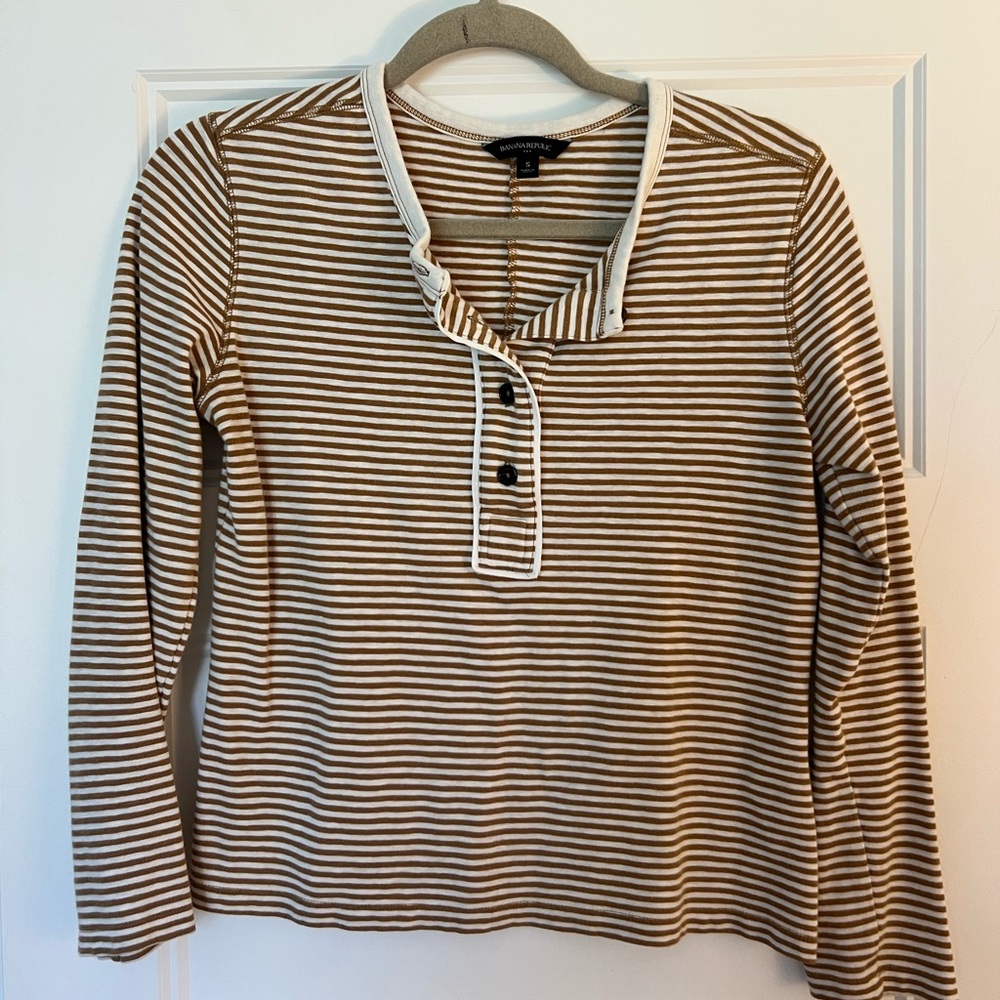 Banana Republic Striped Henley